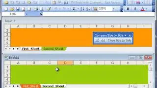 View multiple sheets in Microsoft Excel 2003