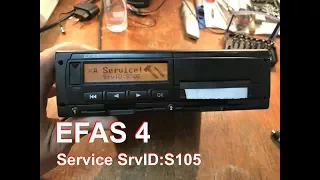 Тахограф Efas4 service SrvID S:105 сброс ошибки