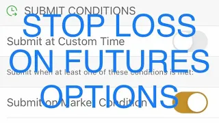 MANAGE your LOSSES - How to set up a STOP LOSS on FUTURES OPTIONS with the ThinkorSwim mobile app