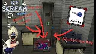 Ice Scream 5 Mysterious locker and Mysterious key and trap skin | Ice Scream 5 Friends