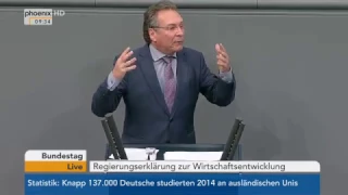 Bundestag: Aussprache zur Wirtschaftsentwicklung am 26.01.2017