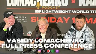 LOMACHENKO speaks at PRESS CONFERENCE