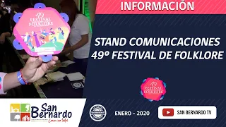 Stand Comunicaciones en 49º Festival del folklore de San Bernardo