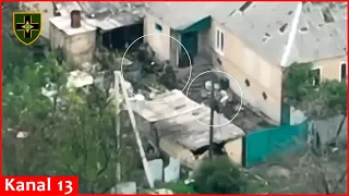 Kamikaze drone attacks the house where Russians gathered the wounded