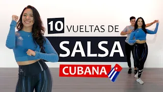 🔥Vueltas de SALSA CUBANA - Nivel básico 1