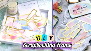 How to make journal scrapbooking frame _ DIY journal supplies