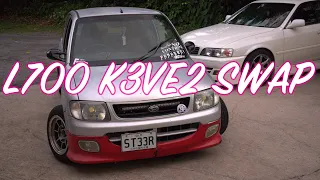 Daihatsu L700 K3VE2 Swap