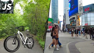 Toronto Ebike Ride to Downtown on the Himiway Cruiser Step Thru!