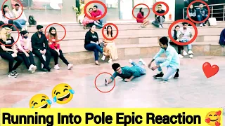 Running Into Pole While Staring at Girls 😘|Running Into Pole Epic Reaction Prank |Prankster Ankit