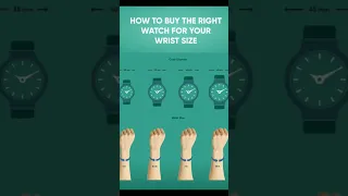 How to buy the right watch for your wrist size🧏‍♂️ #shorts #shortvideo
