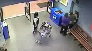 Shoplifting suspect fights with Walmart employees