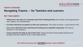 Education Now | Navigating Trauma — for Teachers and Learners