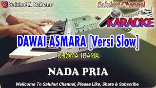 DAWAI ASMARA ll KARAOKE SLOW VERSION ll RHOMA IRAMA ll NADA PRIA F=DO