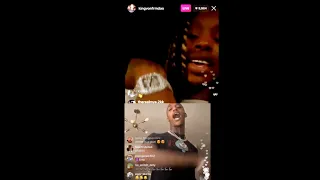 FBG Famous Dex IG live applying PRESSURE on King Von O block & King Von IG live reply Chicago beef