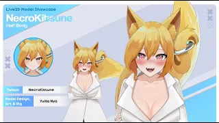 【Showcase】NecroKitsune Live2D Model (Half)