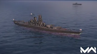 IJN Yamato - Full Gameplay. Handcam. - Modern Warships