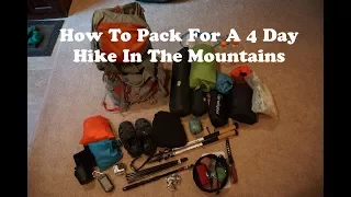 Backpacking Gear For A 4 Day Hike In The Mountains (What To Pack) - Hiking Tips