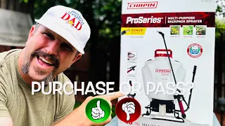 Unboxing, Demo & In-Depth Review of the Chapin 61800 ProSeries Backpack Sprayer