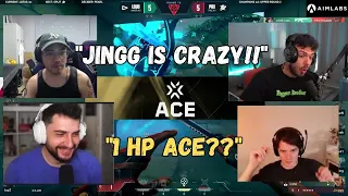 Valorant Community reacts to PRX Jingg Getting ACE with only 1HP left against LOUD