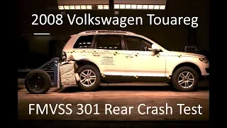 2002-2010 Volkswagen Touareg FMVSS 301 Rear Crash Test (50 Mph)