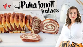 Puha csíkos kalács recept ❤️👌 családi kedvenc