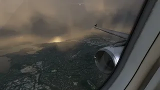 Scary landing at Auckland during cyclone | MSFS