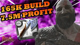 165K BUILD 7.5M PROFIT !!! BATTLE AXE SOLO PVP | 7.3 GIVEAWAY |  ( Albion Online )