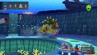 Mario Party 10 Bowser Party #126 Mario, Luigi, Wario, Waluigi Whimsical Waters Master Difficulty