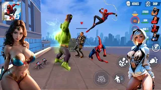 Hulk, Spiderman, Ironman, Deadpool, Avengers, Superhero Stop The Crime In City || Spider Fighter 3