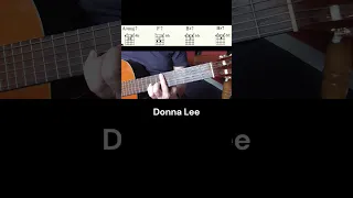 Donna Lee Jazz Guitar Chords