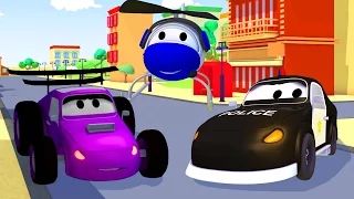 The Car Patrol : Fire Truck and Police Car 🚓 🚒 Hector is Playing Solo in Car City | Trucks cartoon