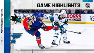 Sharks @ Blues 3/9 | NHL Highlights 2023