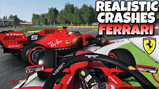 REALISTIC F1 CRASHES FERRARI