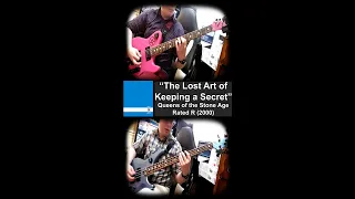 Queens of the Stone Age - The Lost Art of Keeping a Secret // guitar, bass, & piano cover #shorts