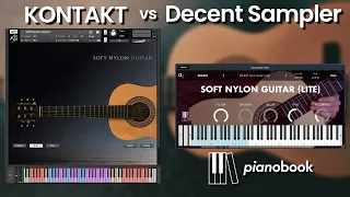 Pianobook MG Soft Guitar Decent Sampler vs KONTAKT | Quick Take