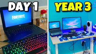 3 Year Gaming Setup Progression…