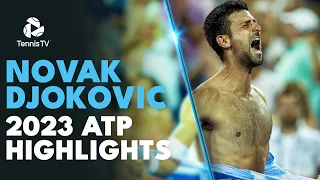 NOVAK DJOKOVIC: Record Breaking Season: 2023 ATP Highlight Reel