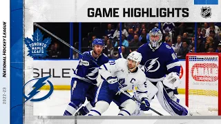 Maple Leafs @ Lightning 4/11 | NHL Highlights 2023