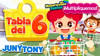 Canción de la Tabla del 6 | Multiplicaciones | Canciones Infantiles | JunyTony en español