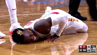 Dennis Schroder Left Ankle Injury Hawks vs Nets