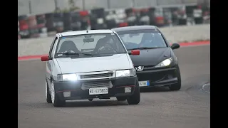 Uno turbo vs 206 RC vs Porsche Cayman S - Cremona Circuit 01/11/2020