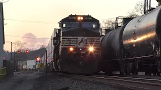 Super fast NS intermodal blows through Haysville, PA