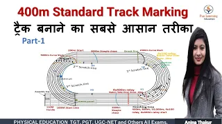 400m Track marking in Hindi  | How to Mark a Track | Part_1