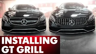 2016 MERCEDES S63 AMG W217 PANAMERICANA GT AMG GRILL INCREDIBLE TRANSFORMATION!