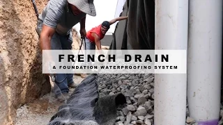 French Drain and Foundation Waterproofing System