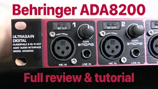 Behringer ADA8200 review & tutorial - More inputs for your DAW!