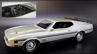 1971 FORD MUSTANG MACH I 351 1/25 SCALE MODEL KIT BUILD HOW TO AMT1262 Muscle Future Floor Polish