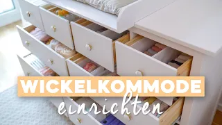 Wickelkommode einräumen & sortieren / Tipps & Hacks / Ikea Hemnes 🤰/ Organisation