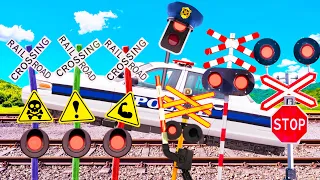 【踏切アニメ】脱獄をするふみきりカンカン😂😂😂Jailbreaking Railroad Crossing!!