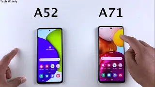 SAMSUNG A52 vs A71 Speed Test